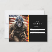 Cartons Réponse Diplômé Héros Pompiers (Devant)
