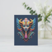 Cartons Réponse Divinité ailée mystique (Debout devant)