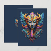 Cartons Réponse Divinité ailée mystique (Devant / Derrière)