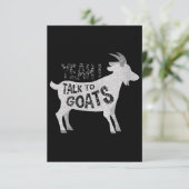 Cartons Réponse Dons De Chèvre Pour Les Amateurs De Chèvre Drôle (Debout devant)