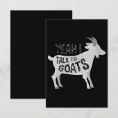 Cartons Réponse Dons De Chèvre Pour Les Amateurs De Chèvre Drôle (Devant / Derrière)