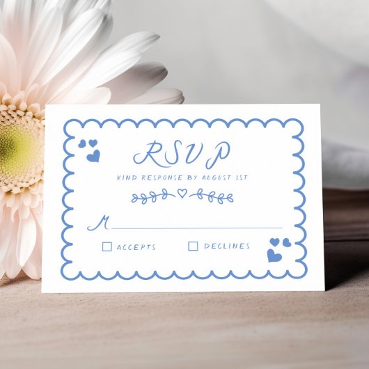 Cartons Réponse Doodle d'onde funky illustré Mariage écrit à la ma