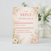 Cartons Réponse Douce Florale Romantique (Debout devant)