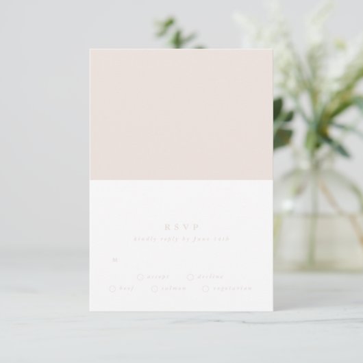 Cartons Réponse Doux Mariage moderne texte flush Desert (Debout devant)