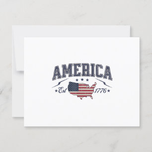 Cartons Réponse Drapeau patriotique américain USA Est 1776 4 juill