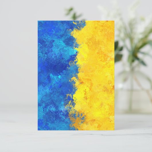 Cartons Réponse drapeau ukrainien (Debout devant)