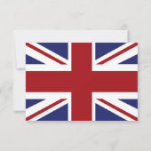 Cartons Réponse Drapeau Union Jack Mariage britannique (Dos)