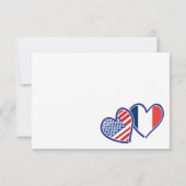 Cartons Réponse Drapeaux cardiaques français-américains (Dos)