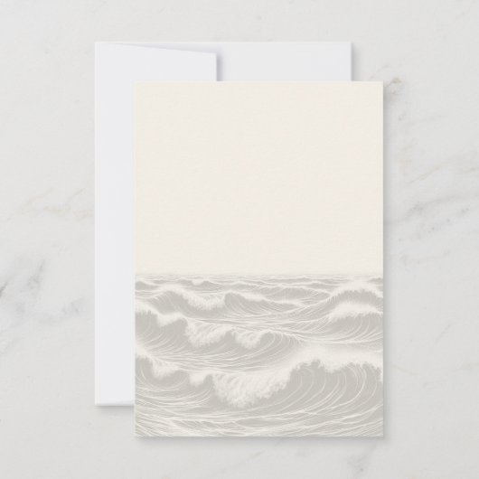 Cartons Réponse Dreamy Blue Palm Trees Mariage (Dos)