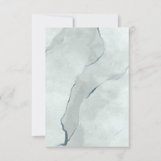 Cartons Réponse Dreamy Greenery Mariage Green/Blue ID817 (Dos)