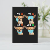 Cartons Réponse Drôle Garanti Chihuahua Chien Comment Porter Le Ma (Debout devant)