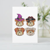 Cartons Réponse Drôle Halloween Chien-Chien - Costume d'Amoureux C (Debout devant)