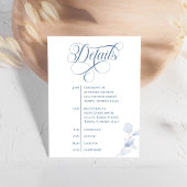 Cartons Réponse Dusty Blue Calligraphy QR Code Wedding Details