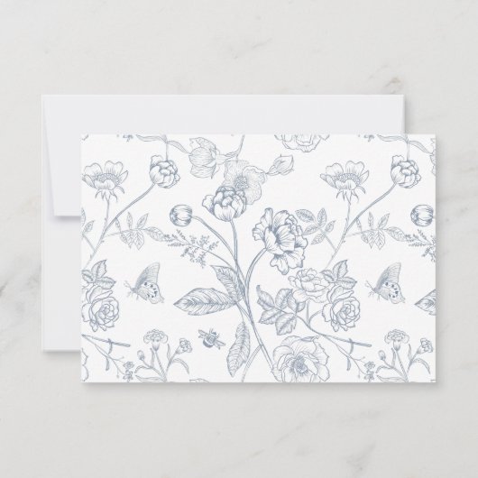 Cartons Réponse Dusty Blue Mariage Aliments Allergie Régime alimen (Dos)