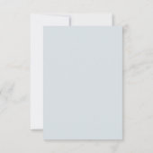 Cartons Réponse Dusty Blue Navy Champagne Ivory Floral Mariage (Dos)