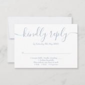 Cartons Réponse Dusty Blue String éclaire le Mariage floral (Devant)