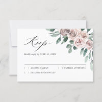 Dusty rose Rose Floral Mariage géométrique RS