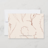 Cartons Réponse Earth Tone Modern Simple Arch Code QR mariage (Dos)