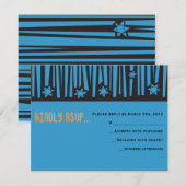 Cartons Réponse ÉCHELLE à la barre d'étoiles Bat mitzvah de répons (Devant / Derrière)