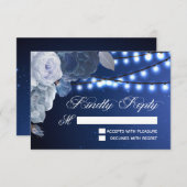 Cartons Réponse Éclairage à cordes étoiles Bleu Élégant (Devant / Derrière)
