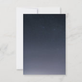 Cartons Réponse Écrit dans les étoiles Mariage ciel de nuit (Dos)