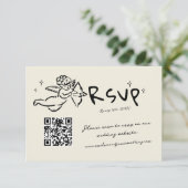 Cartons Réponse Écrit main tiré cupid Quirky Mariage (Debout devant)