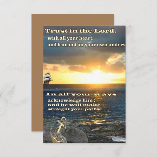 Cartons Réponse Écriture chrétienne (Devant / Derrière)