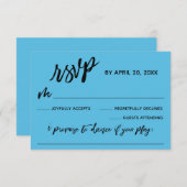 Cartons Réponse Écriture manuscrite décontractée avec demande de c (Devant / Derrière)