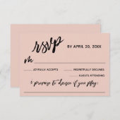 Cartons Réponse Écriture manuscrite décontractée avec demande de c (Devant / Derrière)