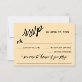 Cartons Réponse Écriture manuscrite décontractée avec demande de c (Devant)