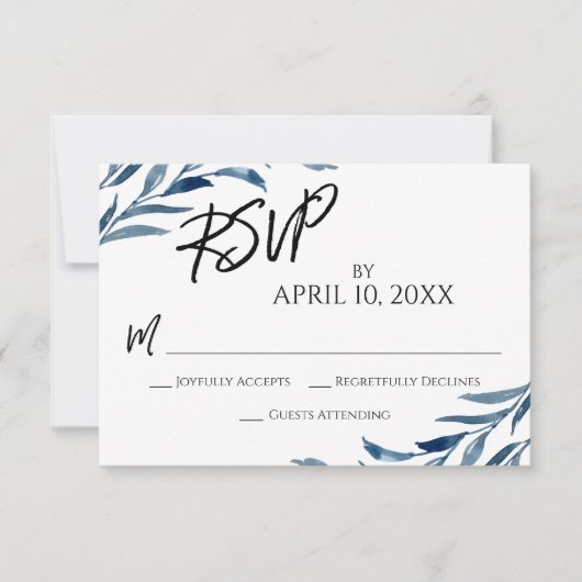 Cartons Réponse Écriture manuscrite décontractée Feuilles peints e (Devant)