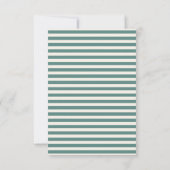 Cartons Réponse Écriture manuscrite irrégulière Mariage Vert bleu  (Dos)