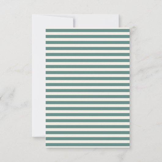 Cartons Réponse Écriture manuscrite irrégulière Mariage Vert bleu  (Dos)