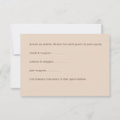 Cartons Réponse Écriture Manuscrite Mariage (Dos)