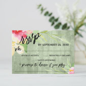 Cartons Réponse Écriture manuscrite Peint Floral Green bois demand (Debout devant)