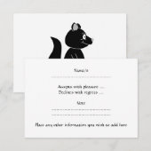 Cartons Réponse Écureuil noir. (Devant / Derrière)