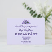 Cartons Réponse Editable Purple Campunala Post Mariage Breakfast (Debout devant)