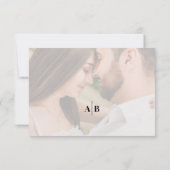 Cartons Réponse Editorial Ivory Photo QR Code Wedding (Dos)