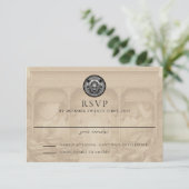 Cartons Réponse Egypt Passport Wedding Response Card (Debout devant)
