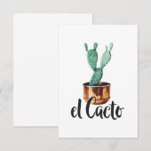 Cartons Réponse El Cactus (Devant / Derrière)