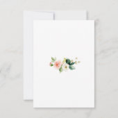 Cartons Réponse Elégant Aquarelle Flexibles Mariage or (Dos)