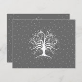 Cartons Réponse Élégant arbre à spirale lunaire (Devant / Derrière)