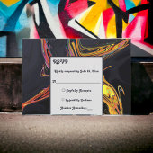 Cartons Réponse Elégant Artsy Abstrait moderne minimal chic Mariag