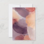 Cartons Réponse Élégant automne laisse QR Code Mariage en ligne (Dos)