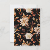 Cartons Réponse Élégant automne noir (Dos)