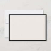 Cartons Réponse Elegant Black and White Wedding (Dos)