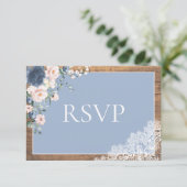 Cartons Réponse Elégant bleu bleu bleu bleu bleu flou dentelle Mar (Debout devant)