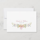 Cartons Réponse Elegant Bows and Wildflowers (Dos)