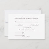 Cartons Réponse Élégant classique classique ivoire en cuivre Maria (Dos)