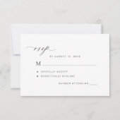 Cartons Réponse Élégant classique formel ou code QR en ligne maria (Devant)